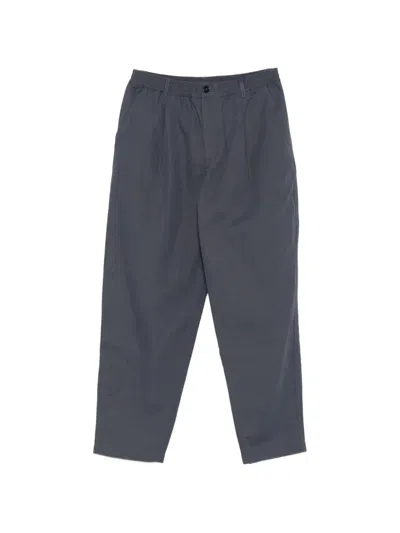 Maison Kitsuné Pleated Elasticated-waist Trousers In Blue