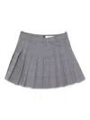 Maison Kitsuné Pleated Mini Skirt In Gray