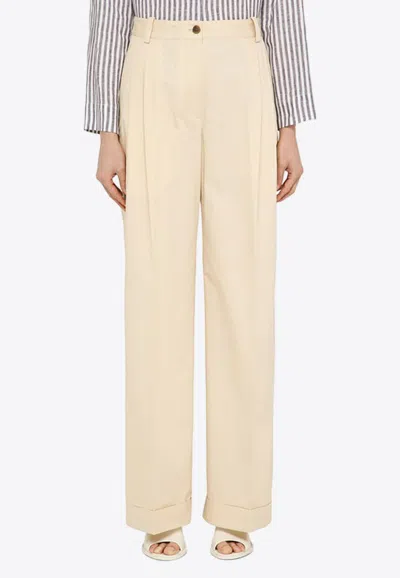 MAISON KITSUNÉ PLEATED STRAIGHT PANTS