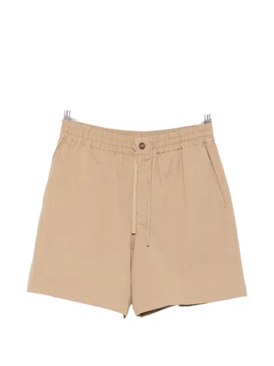 Maison Kitsuné Pocket Drawstring Shorts In Neutral
