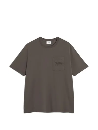 Maison Kitsuné Pocket Short-sleeve T-shirt In Brown