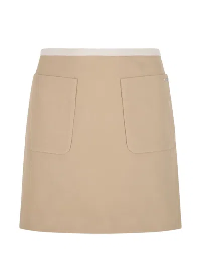 Maison Kitsuné Pocket Skirt In Neutral