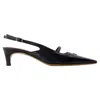 Maison Kitsuné Pointy Sling Back In Black