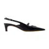Maison Kitsuné Pointy Sling Back In Animal Print