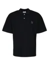 Maison Kitsuné Bold Fox Head Patch Oversize Polo In Black
