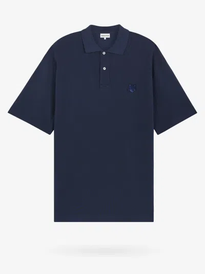 Maison Kitsuné Polo Shirt In Blue