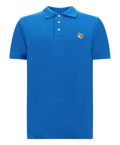 Maison Kitsuné Polo Shirt In Lightblue