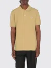 Maison Kitsuné Polo Maison Kitsunè In Piquet Con Logo In Sand