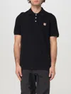 MAISON KITSUNÉ POLO SHIRT MAISON KITSUNÉ MEN COLOR BLACK,F84036002