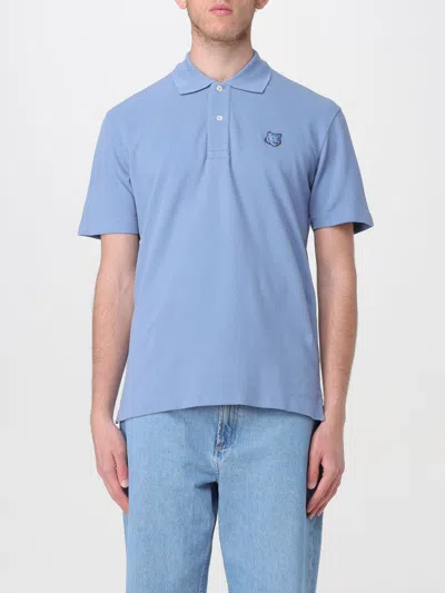 Maison Kitsuné Polo Shirt  Men Color Blue