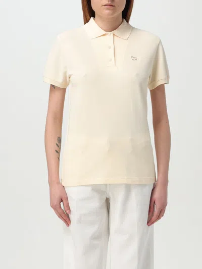 MAISON KITSUNÉ POLO SHIRT MAISON KITSUNÉ WOMAN COLOR GREY,G85830020