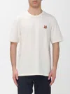Maison Kitsuné Polo Ralph Lauren Blue Linen Shirt In White