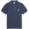 Maison Kitsuné Fox Head Patch Regular Polo Ink Blue