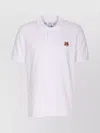 Maison Kitsuné Polo Shirt With Fox Head Patch And Collar In White