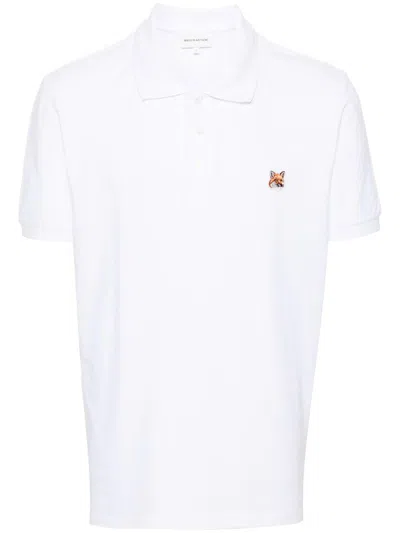 Maison Kitsuné Polo Shirt With Patch In White