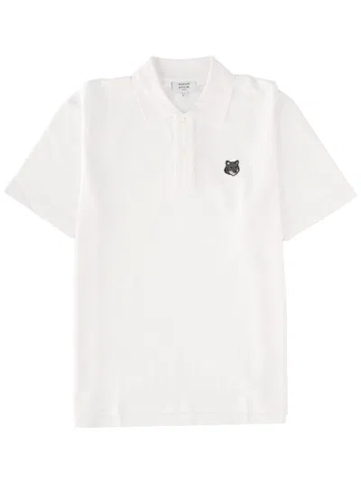 Maison Kitsuné Polo With Logo In White