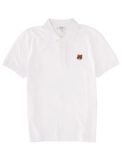 Maison Kitsuné Polo With Logo In White