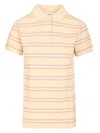 Maison Kitsuné Polo With Multi Stripes Motif Polo Shirt Multicolor In Multicolor