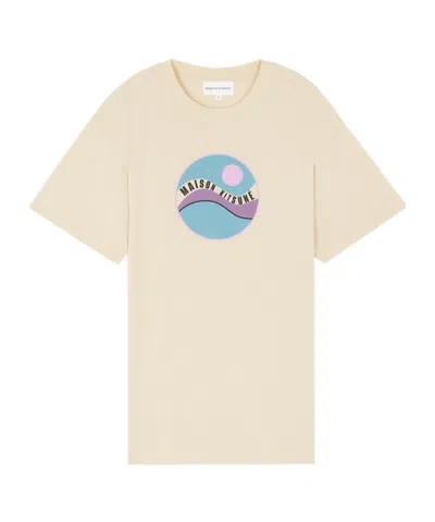 Maison Kitsuné Pop Wave Cotton T-shirt In Nude