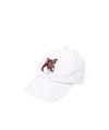 Maison Kitsuné Bold Fox Cotton Baseball Cap In White