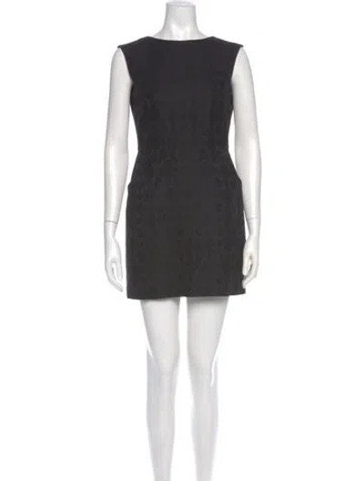 Pre-owned Maison Kitsuné Printed Mini Dress In Gray