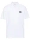 Maison Kitsuné Handwriting Cotton Polo Shirt In White