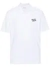 Maison Kitsuné Handwriting Cotton Polo Shirt In White