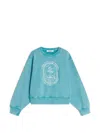 Maison Kitsuné Printed Sweatshirt In Blue