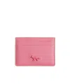 Maison Kitsuné Profile Fox Cardholder In Pink