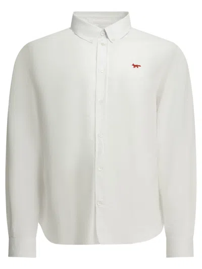 Maison Kitsuné "profile Fox" Casual Shirt In Multi