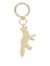 Maison Kitsuné Profile-fox Keyring In Gold