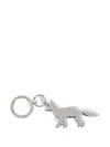 Maison Kitsuné Profile Fox Keyring In Silver