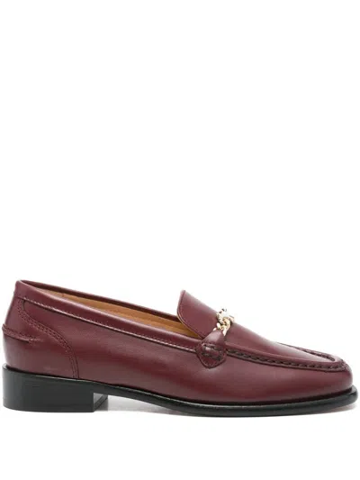 MAISON KITSUNÉ MAISON KITSUNÉ PROFILE FOX LEATHER LOAFERS SHOES