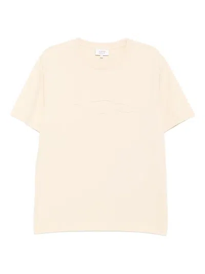 Maison Kitsuné Profile Fox-patch T-shirt In Yellow