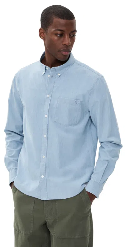 Maison Kitsuné Profile Fox Regular Shirt Pure Blue
