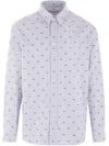 Maison Kitsuné Profile Fox Shirt In Grey