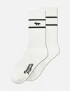 Maison Kitsuné Profile Fox Sporty Socks In White