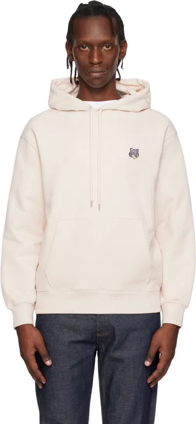 Maison Kitsuné Purple Fox Head Comfort Hoodie In Neutral