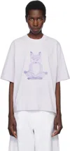 Maison Kitsuné Purple Yoga Fox Boxy T-shirt