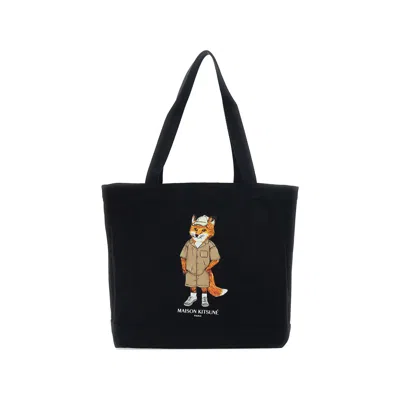 Maison Kitsuné Qu05109ww9042p199 Blacks And Greys