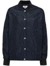 Maison Kitsuné Quilted Blouson In Blue