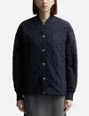 Maison Kitsuné Quilted Blouson In Blue