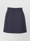 Maison Kitsuné Quilted Floral Skirt Lateral Pockets