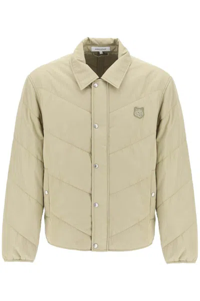 Maison Kitsuné Maison Kitsune Quilted Jacket In Khaki