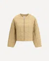 Maison Kitsuné Quilted Jacket In Water-repellent Nylon In Yellow