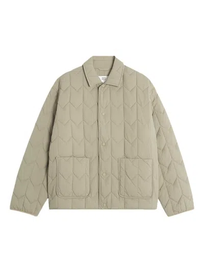 Maison Kitsuné Quilted Jacket In Neutral