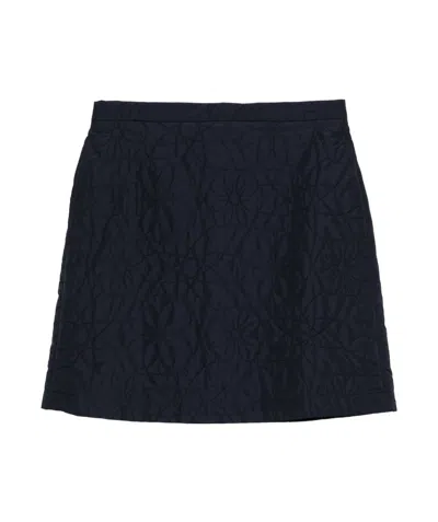 MAISON KITSUNÉ QUILTED MINI SKIRT