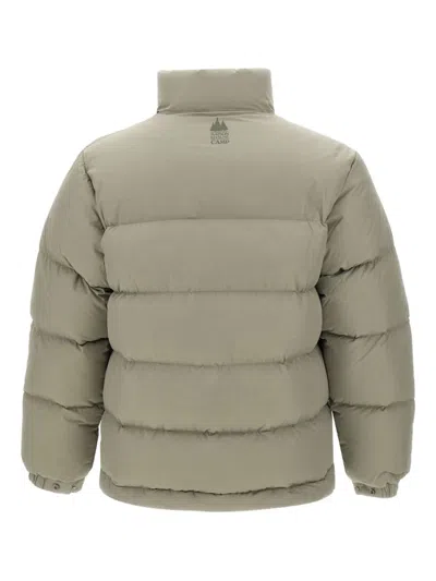Maison Kitsuné Quilted Padded Jacket In Gray