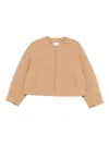 Maison Kitsuné Quilted Jacket Clothing In Nude