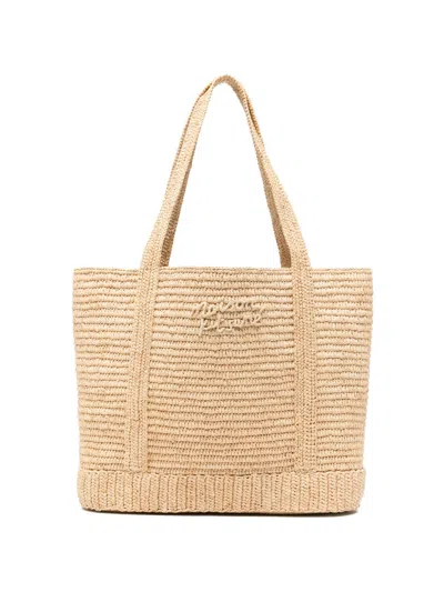 Maison Kitsuné Rafia Tote Bag